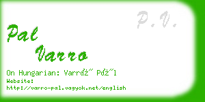 pal varro business card